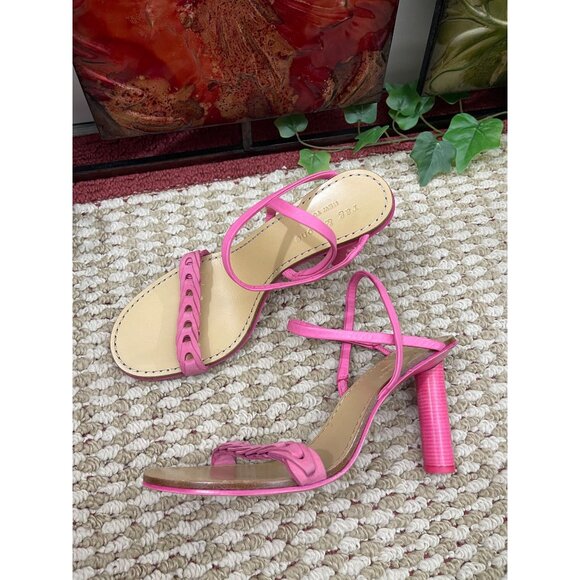 rag‎ & bone Infinity Cylinder-Heel Slingback Sandals in Pink Size 38.5 (US 8.5) - Picture 8 of 11